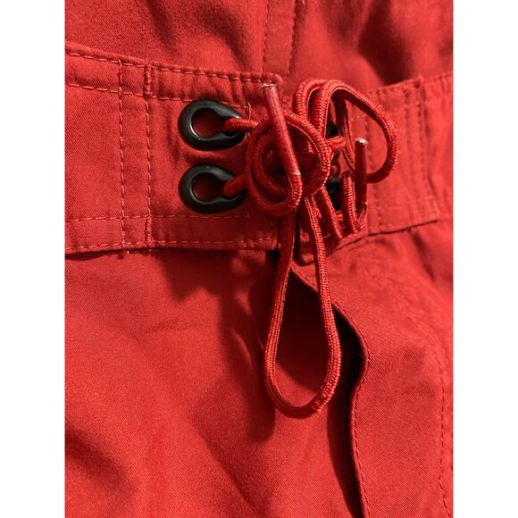 The North Face Shorts Size 30 Red Drawstring Pocket Outdoor Hiking Activewear - Picture 10 of 10